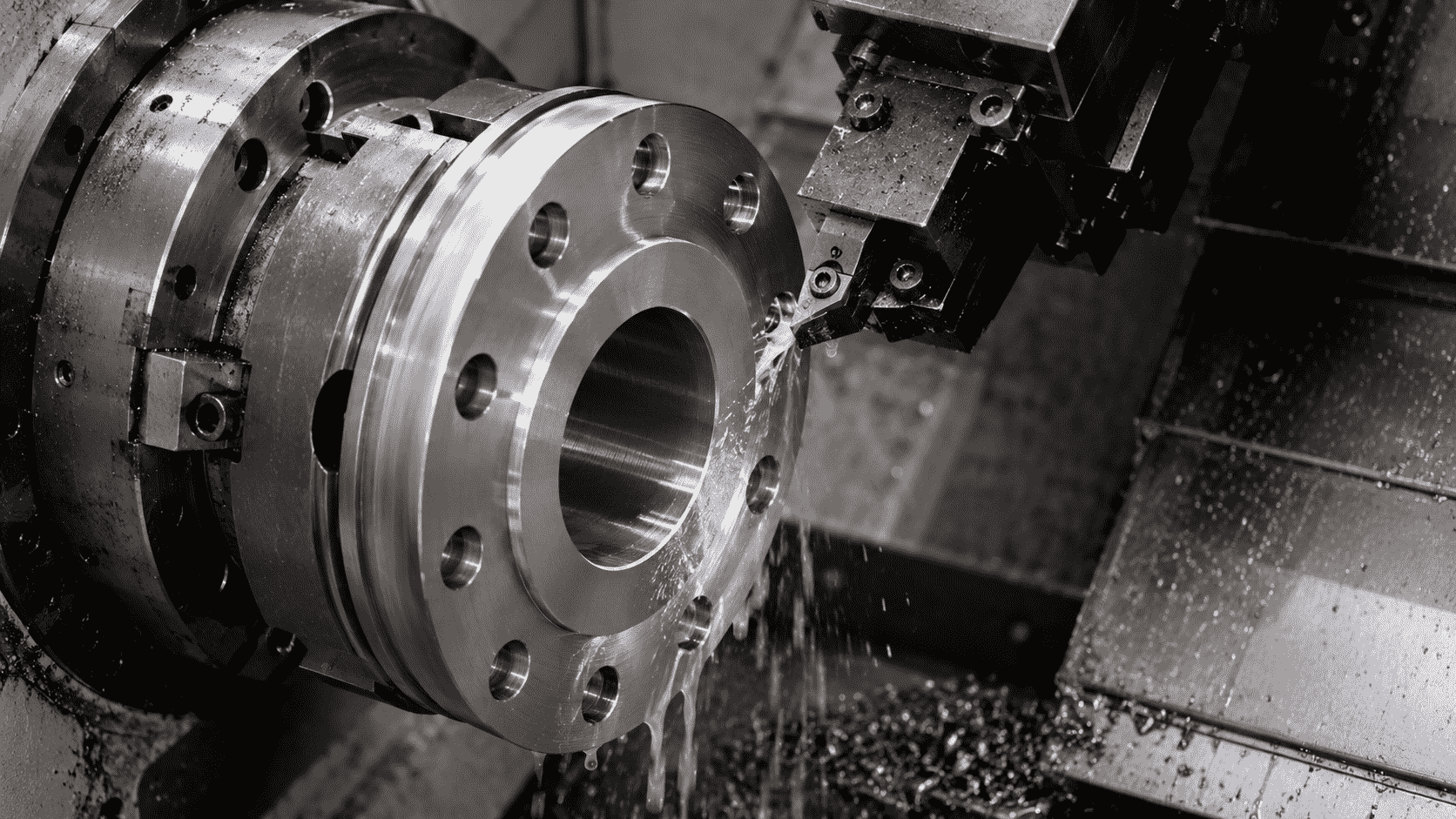Lathe Machining Operations for Pipe Flanges